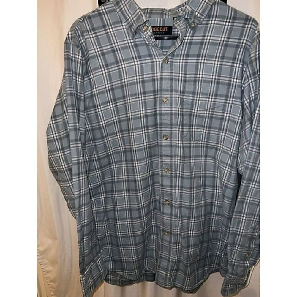 RIDGECUT TOUGHWEAR MEN'S FLANNEL SHIRT MED Workshirt Strong Material